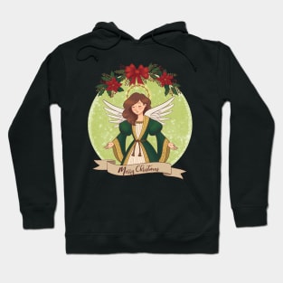 christmas Angel green Hoodie